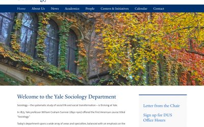 Yale University: Department of Sociology