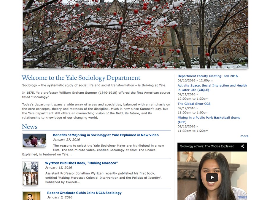 Yale Department of Sociology
